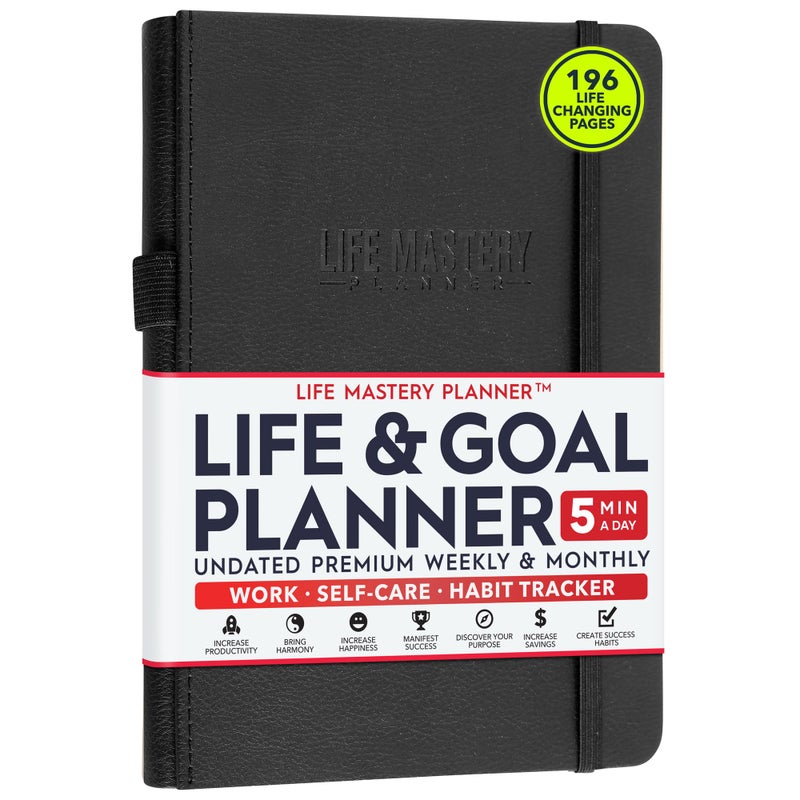 Freedom Mastery Life & Goal Planner - A 12 Month Journey to Crush Your Goals, Increase Productivity, Passion, Success & Happiness - Weekly & Monthly Life Planner, Habit-Tracker, Gratitude Journal & Organizer - Image 1